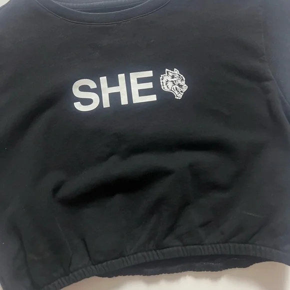 Darc Sport She Crop Top, Black, Size L - Picture 4 of 5